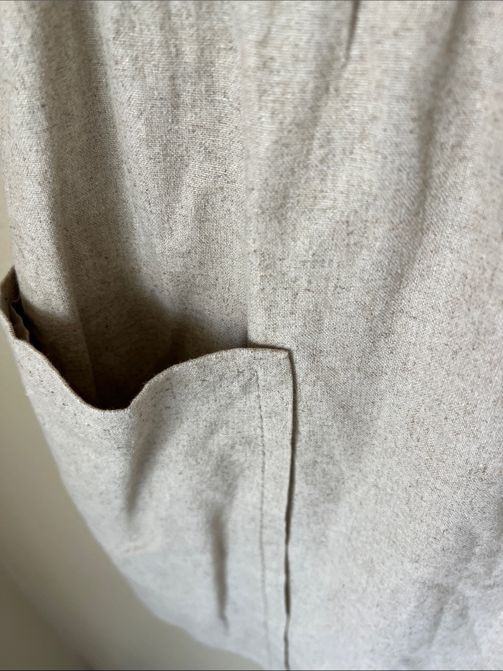 Anthropologie Cartonnier cream linen blend skirt 4 - Picture 4 of 10